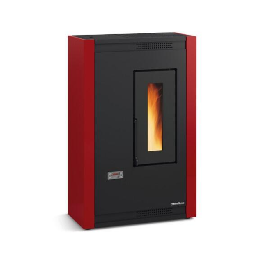 Poêle à granulés EXTRAFLAME Luisella bordeaux 4,8 kW
