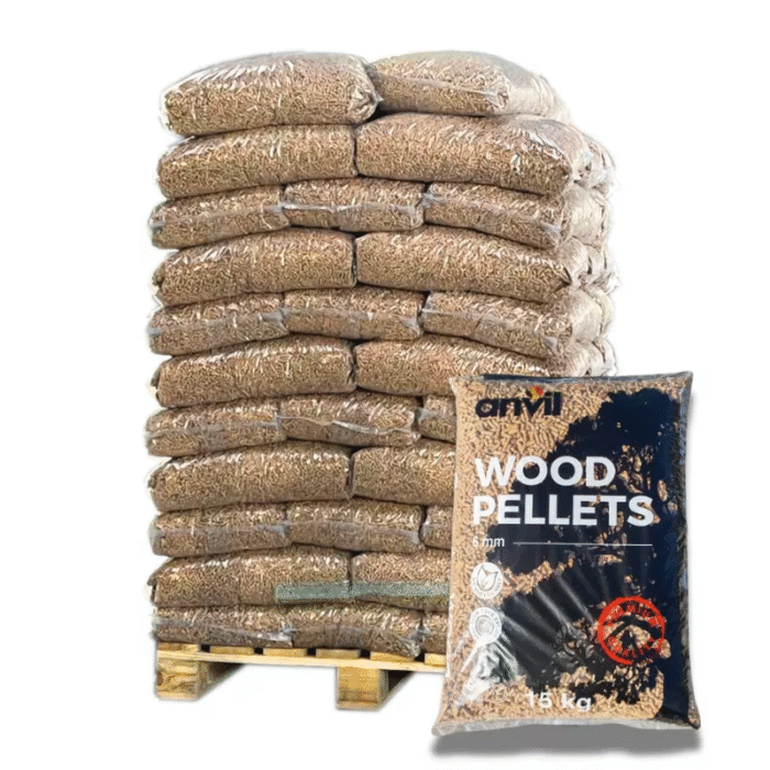 Granulés ANVIL – Palette de 70 sacs de 15kg – EN Plus A1