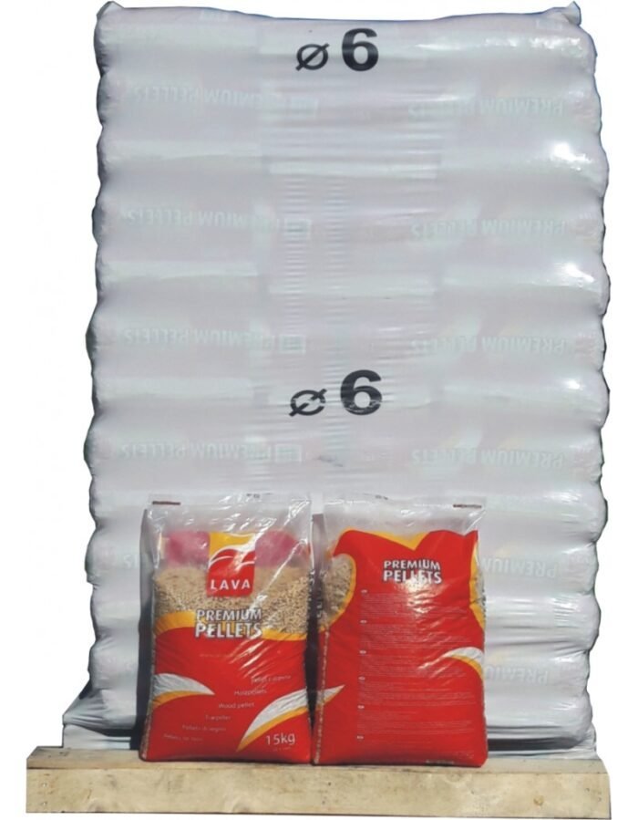 Granulés LAVA 100% résineux – Palette de 65 sacs de 15 kg